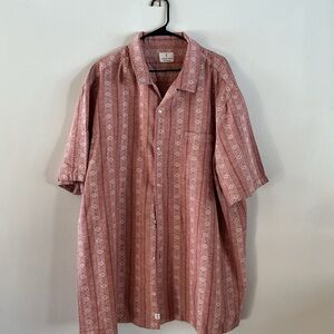 Men's Casual Button Down Shirt - Pink